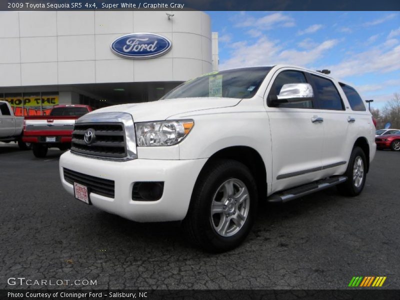 Super White / Graphite Gray 2009 Toyota Sequoia SR5 4x4