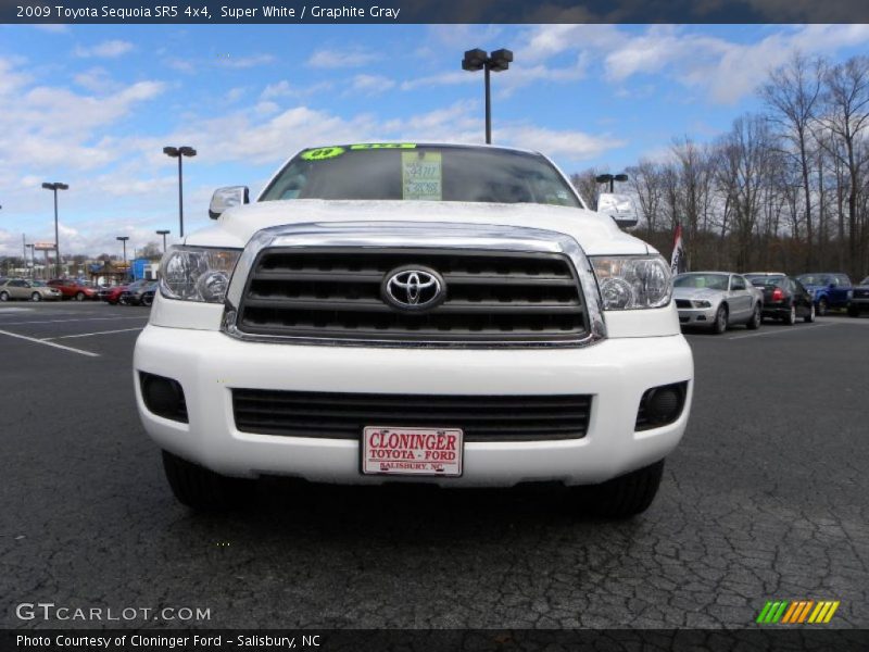 Super White / Graphite Gray 2009 Toyota Sequoia SR5 4x4