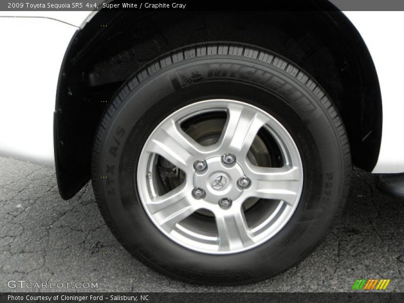Super White / Graphite Gray 2009 Toyota Sequoia SR5 4x4