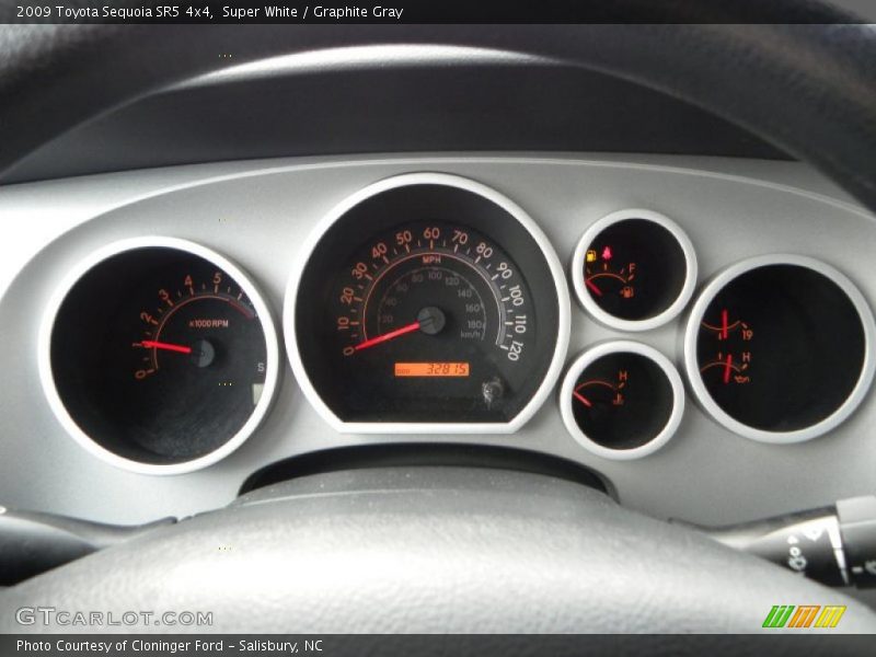 Super White / Graphite Gray 2009 Toyota Sequoia SR5 4x4
