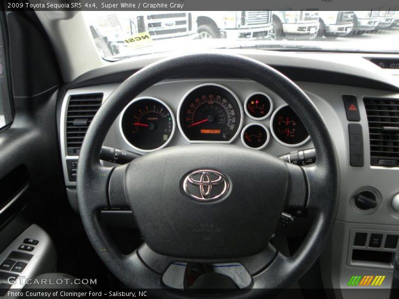 Super White / Graphite Gray 2009 Toyota Sequoia SR5 4x4