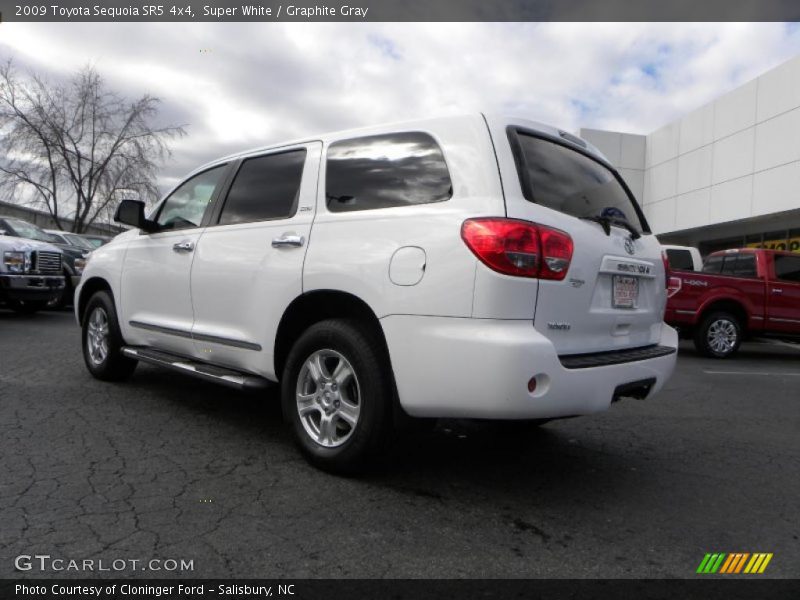 Super White / Graphite Gray 2009 Toyota Sequoia SR5 4x4