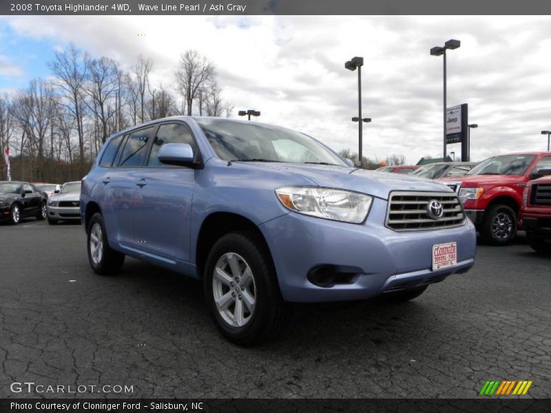 Wave Line Pearl / Ash Gray 2008 Toyota Highlander 4WD
