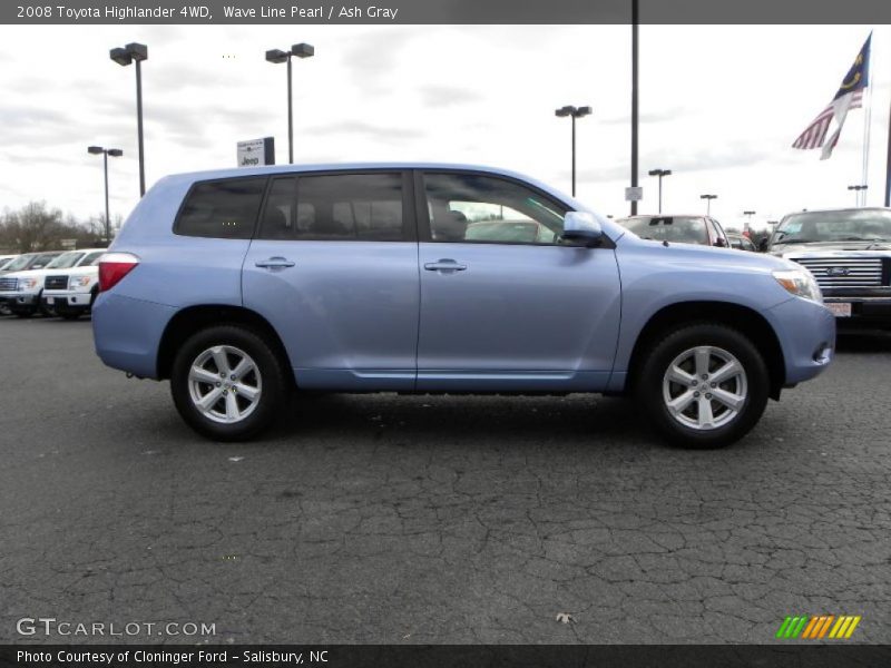 Wave Line Pearl / Ash Gray 2008 Toyota Highlander 4WD