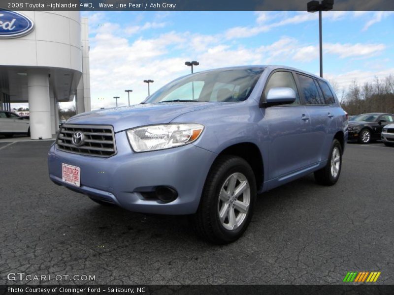 Wave Line Pearl / Ash Gray 2008 Toyota Highlander 4WD