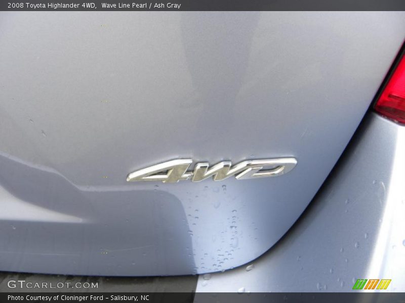 Wave Line Pearl / Ash Gray 2008 Toyota Highlander 4WD