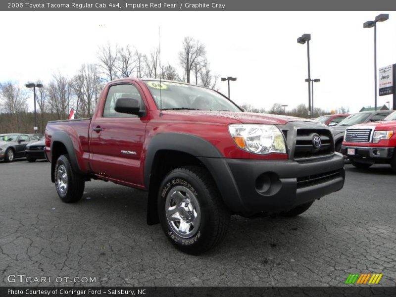 Impulse Red Pearl / Graphite Gray 2006 Toyota Tacoma Regular Cab 4x4