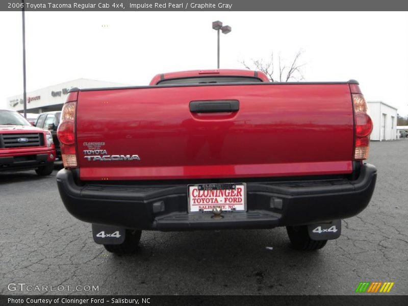 Impulse Red Pearl / Graphite Gray 2006 Toyota Tacoma Regular Cab 4x4