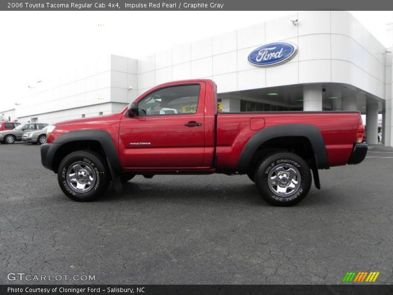 Impulse Red Pearl / Graphite Gray 2006 Toyota Tacoma Regular Cab 4x4