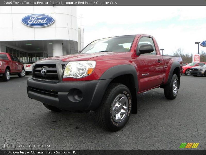 Impulse Red Pearl / Graphite Gray 2006 Toyota Tacoma Regular Cab 4x4