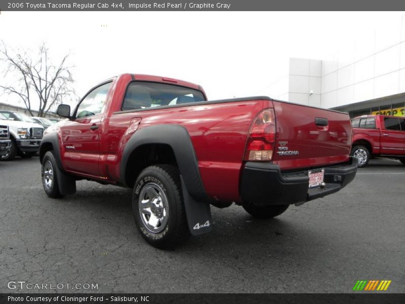 Impulse Red Pearl / Graphite Gray 2006 Toyota Tacoma Regular Cab 4x4