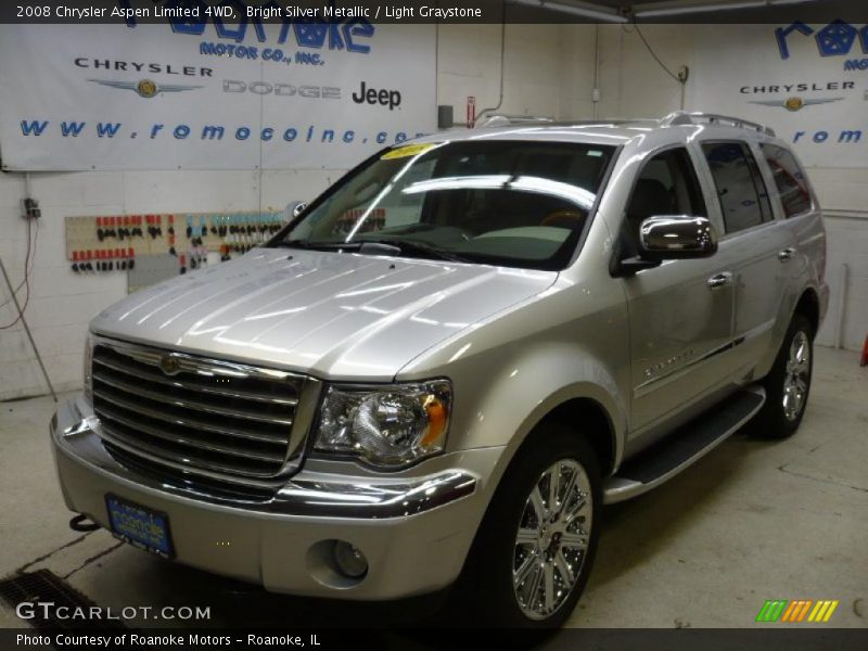Bright Silver Metallic / Light Graystone 2008 Chrysler Aspen Limited 4WD