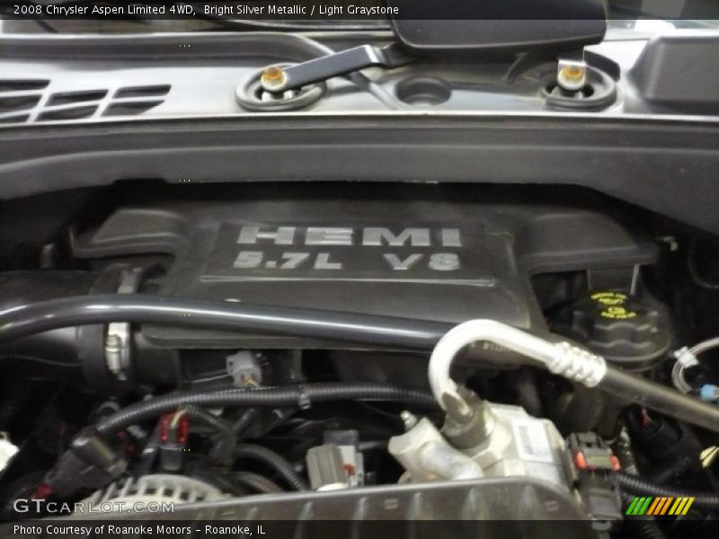 Bright Silver Metallic / Light Graystone 2008 Chrysler Aspen Limited 4WD