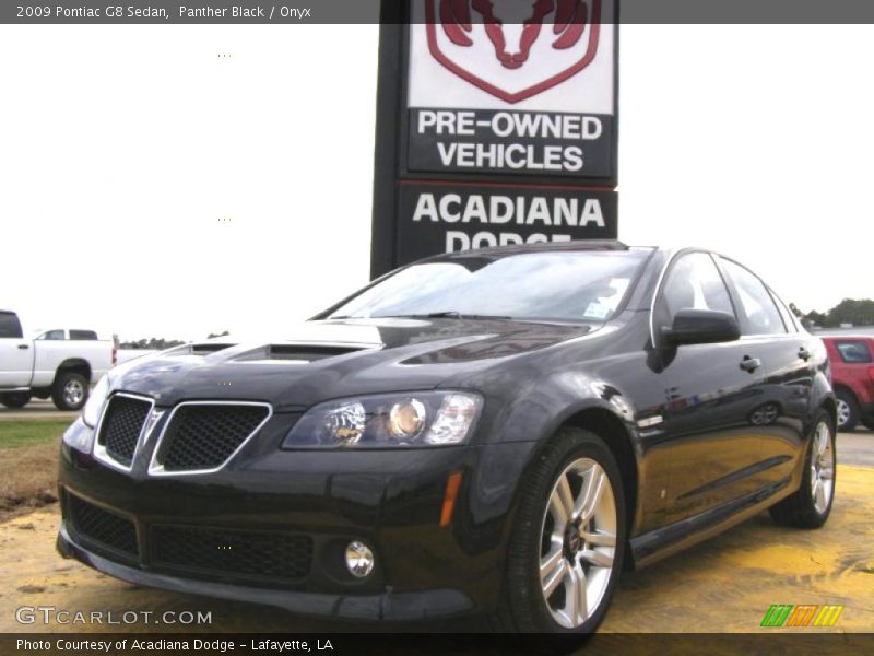 Panther Black / Onyx 2009 Pontiac G8 Sedan