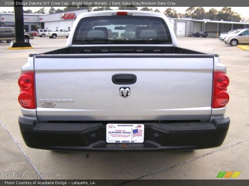 Bright Silver Metallic / Dark Slate Gray/Medium Slate Gray 2008 Dodge Dakota SXT Crew Cab