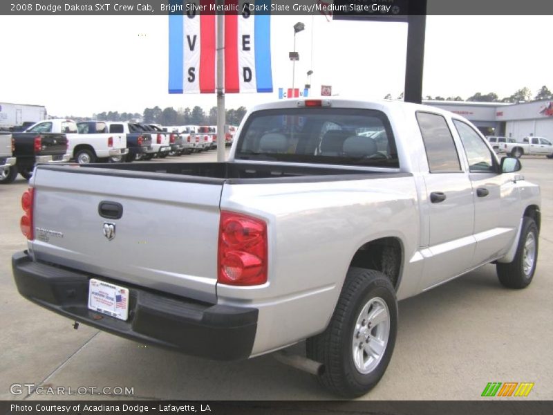 Bright Silver Metallic / Dark Slate Gray/Medium Slate Gray 2008 Dodge Dakota SXT Crew Cab