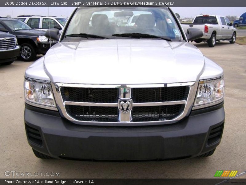 Bright Silver Metallic / Dark Slate Gray/Medium Slate Gray 2008 Dodge Dakota SXT Crew Cab