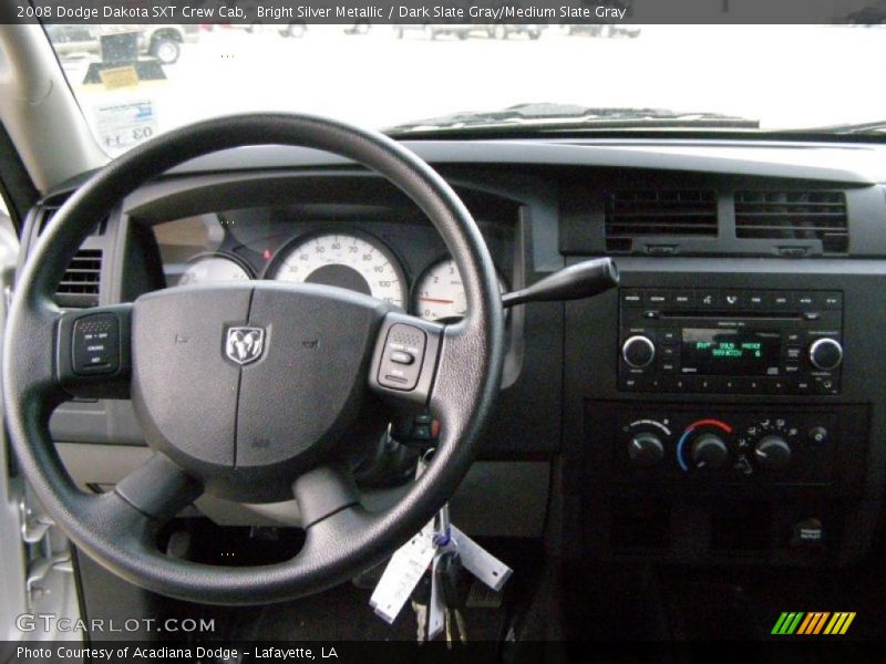 Bright Silver Metallic / Dark Slate Gray/Medium Slate Gray 2008 Dodge Dakota SXT Crew Cab