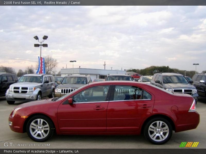 Redfire Metallic / Camel 2008 Ford Fusion SEL V6