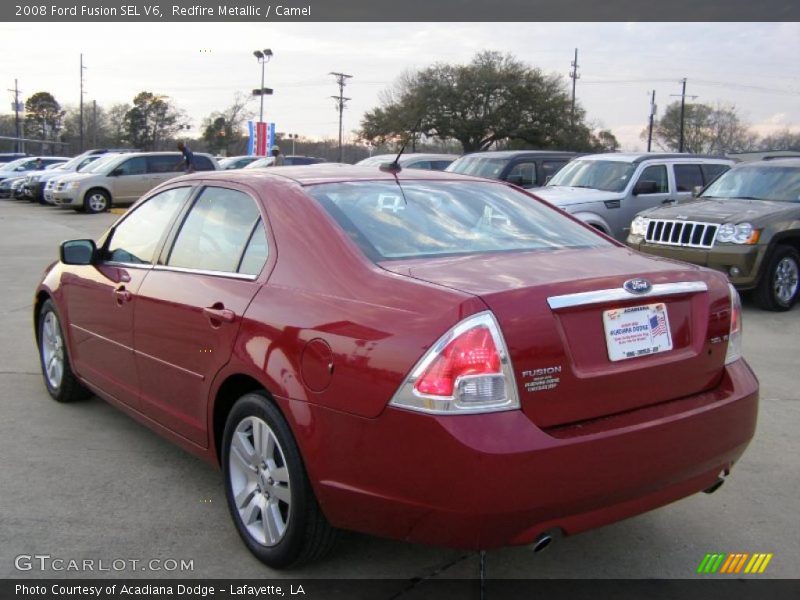 Redfire Metallic / Camel 2008 Ford Fusion SEL V6