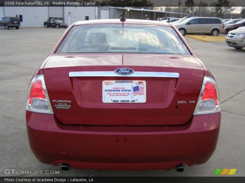 Redfire Metallic / Camel 2008 Ford Fusion SEL V6