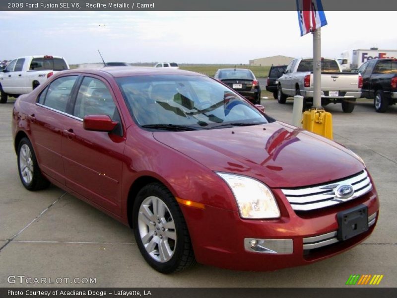 Redfire Metallic / Camel 2008 Ford Fusion SEL V6