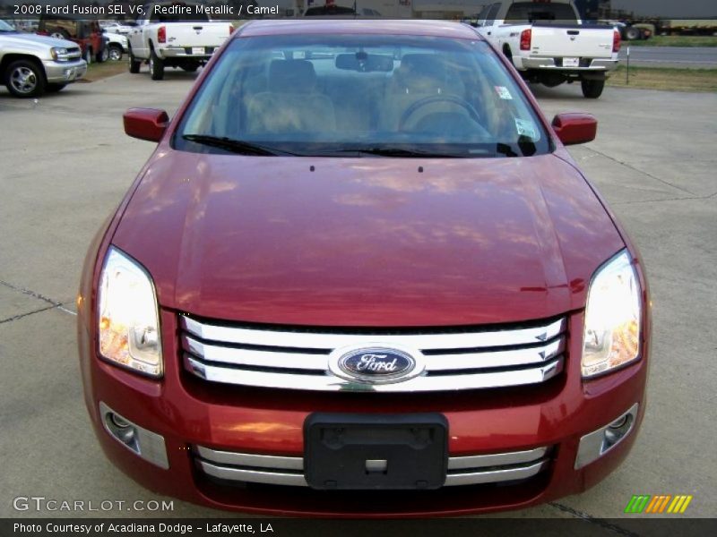 Redfire Metallic / Camel 2008 Ford Fusion SEL V6