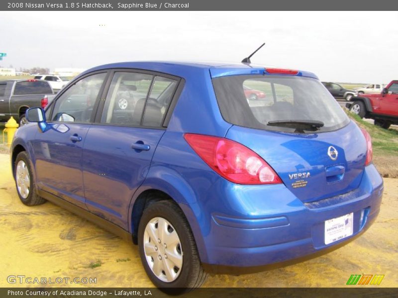 Sapphire Blue / Charcoal 2008 Nissan Versa 1.8 S Hatchback