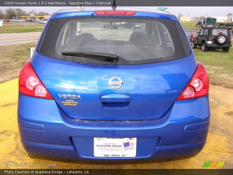 Sapphire Blue / Charcoal 2008 Nissan Versa 1.8 S Hatchback