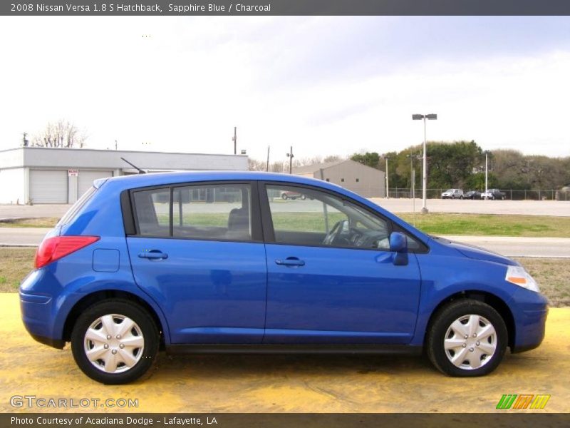 Sapphire Blue / Charcoal 2008 Nissan Versa 1.8 S Hatchback