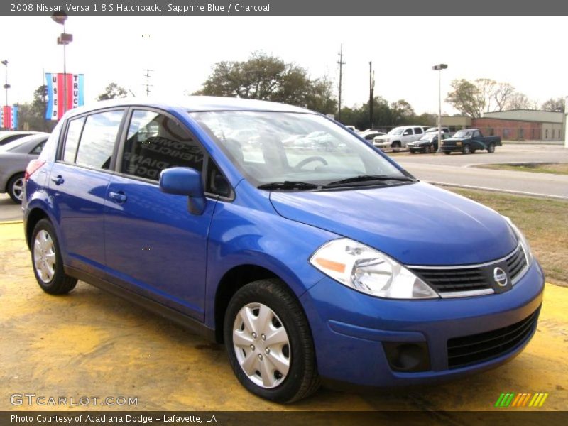 Sapphire Blue / Charcoal 2008 Nissan Versa 1.8 S Hatchback