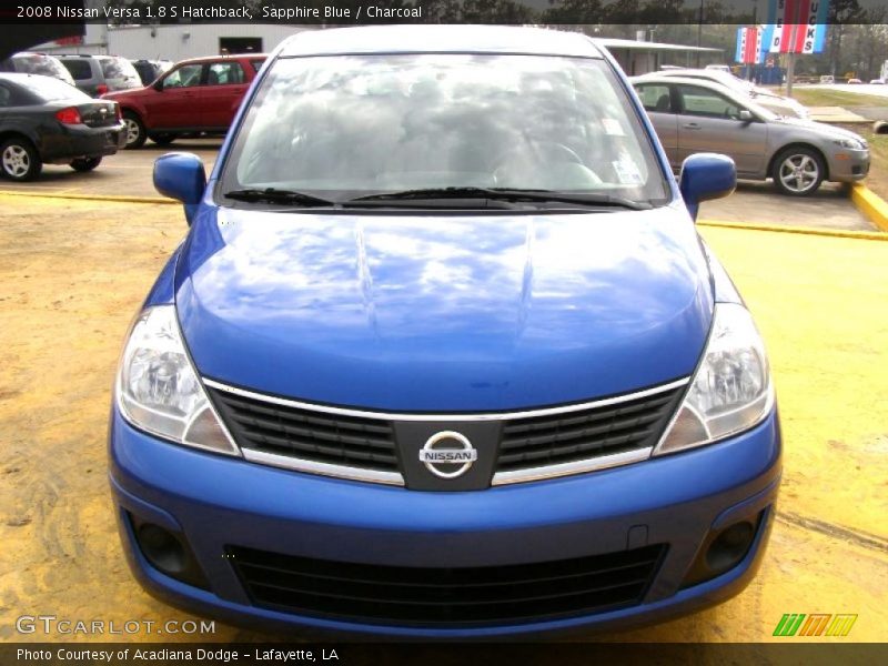 Sapphire Blue / Charcoal 2008 Nissan Versa 1.8 S Hatchback