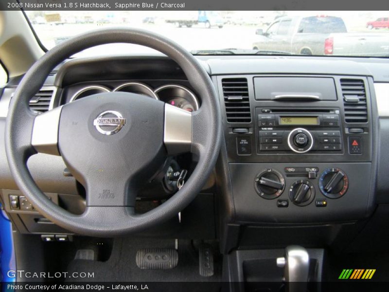 Sapphire Blue / Charcoal 2008 Nissan Versa 1.8 S Hatchback