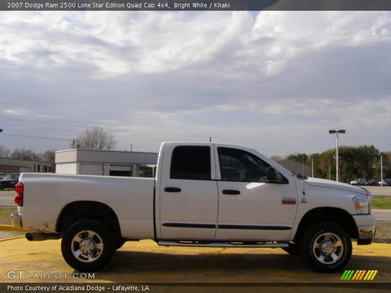 Bright White / Khaki 2007 Dodge Ram 2500 Lone Star Edition Quad Cab 4x4