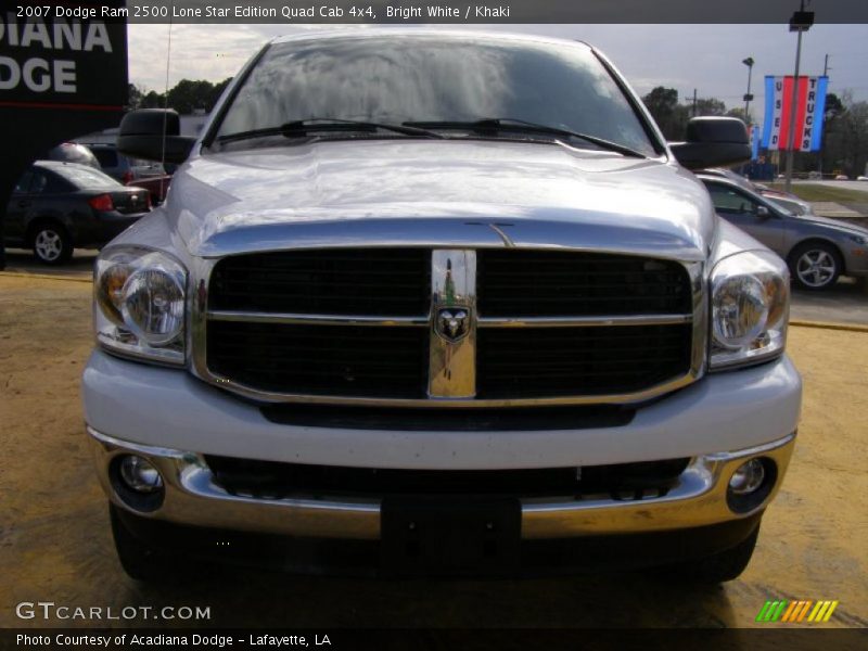 Bright White / Khaki 2007 Dodge Ram 2500 Lone Star Edition Quad Cab 4x4