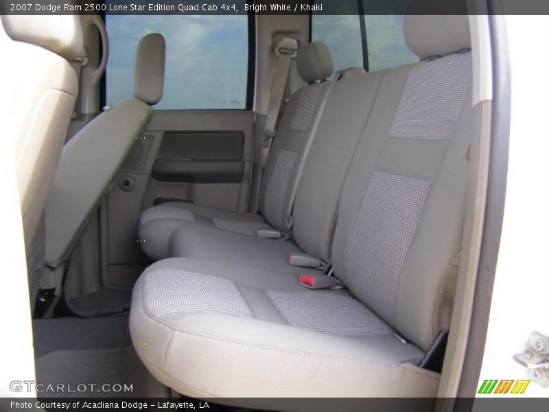 Bright White / Khaki 2007 Dodge Ram 2500 Lone Star Edition Quad Cab 4x4