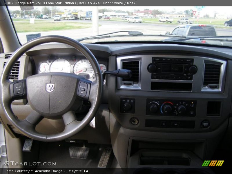 Bright White / Khaki 2007 Dodge Ram 2500 Lone Star Edition Quad Cab 4x4