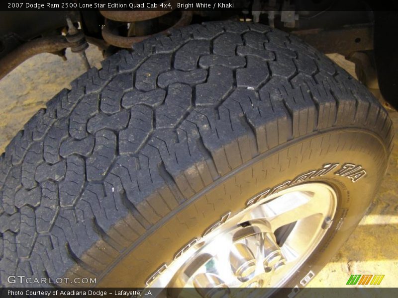 Bright White / Khaki 2007 Dodge Ram 2500 Lone Star Edition Quad Cab 4x4