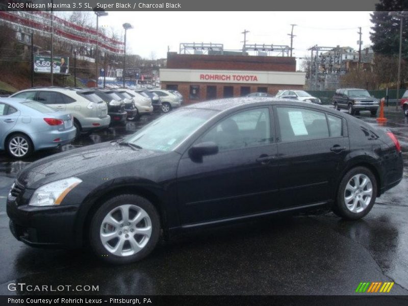 Super Black / Charcoal Black 2008 Nissan Maxima 3.5 SL