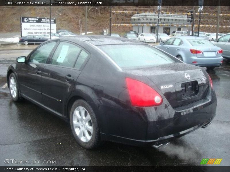 Super Black / Charcoal Black 2008 Nissan Maxima 3.5 SL