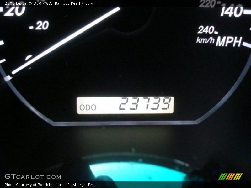 Bamboo Pearl / Ivory 2008 Lexus RX 350 AWD