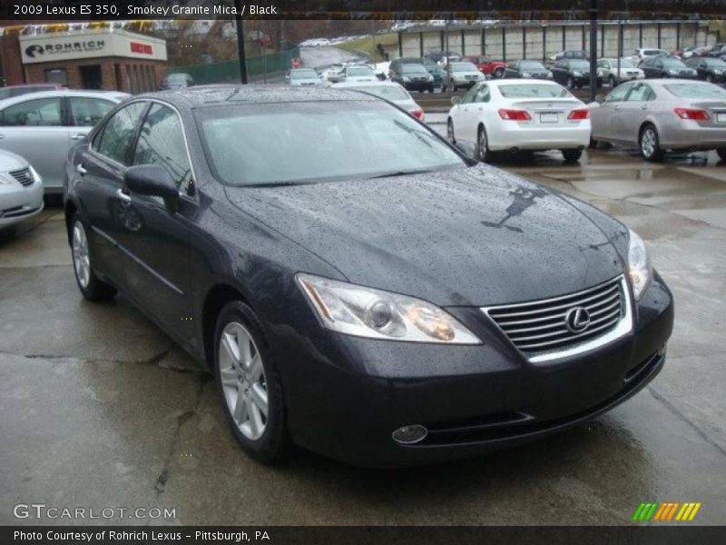 Smokey Granite Mica / Black 2009 Lexus ES 350