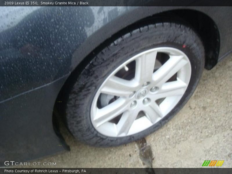 Smokey Granite Mica / Black 2009 Lexus ES 350