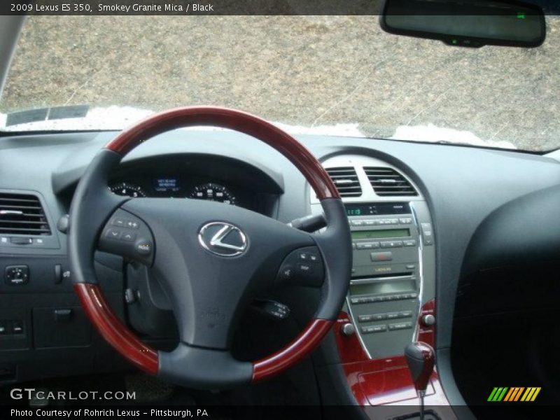 Smokey Granite Mica / Black 2009 Lexus ES 350