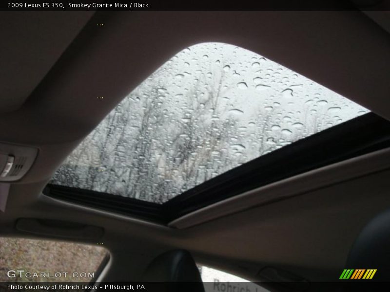 Smokey Granite Mica / Black 2009 Lexus ES 350