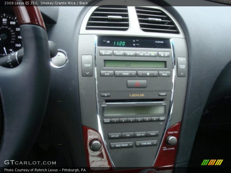 Smokey Granite Mica / Black 2009 Lexus ES 350