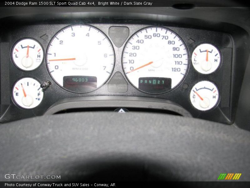 Bright White / Dark Slate Gray 2004 Dodge Ram 1500 SLT Sport Quad Cab 4x4