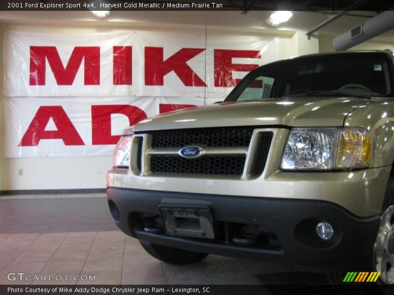 Harvest Gold Metallic / Medium Prairie Tan 2001 Ford Explorer Sport 4x4