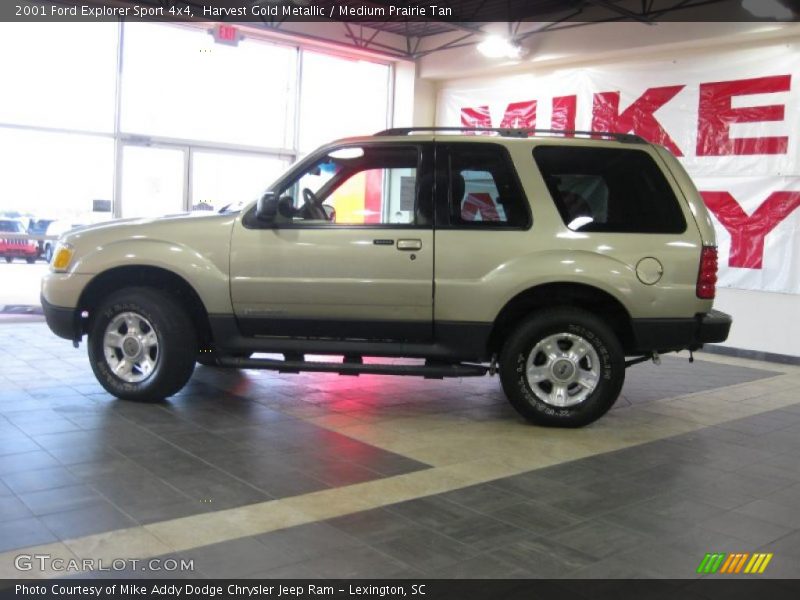 Harvest Gold Metallic / Medium Prairie Tan 2001 Ford Explorer Sport 4x4
