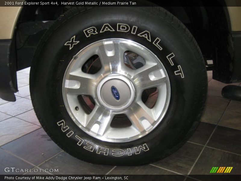 Harvest Gold Metallic / Medium Prairie Tan 2001 Ford Explorer Sport 4x4